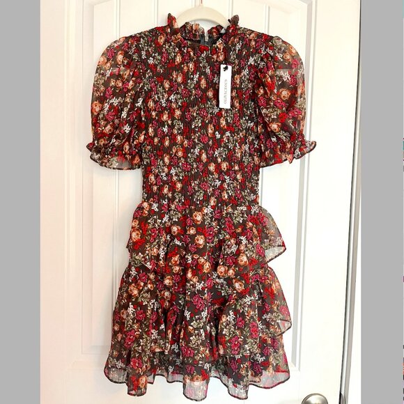 Olivaceous Floral Dress (size sml) - Picture 1 of 3